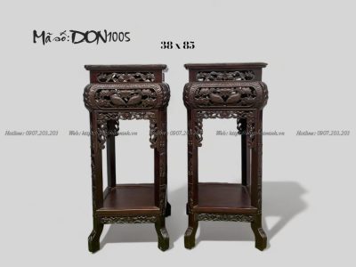 Ghế đôn cá chép 2 tầng gỗ gụ