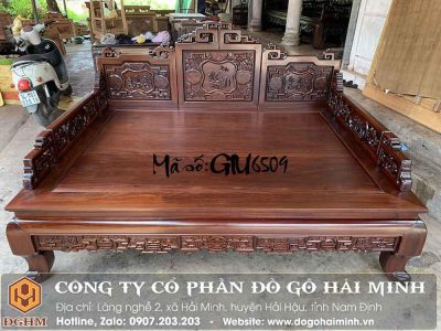 Giường Tam Sơn Tích Cổ Đồ - Mã số: GIU6509