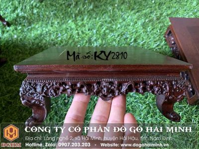 đôn kỷ vuông chân quỳ trang trí