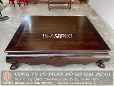 Sập Trơn Gỗ Trắc Đen - Mã số: SAP2603
