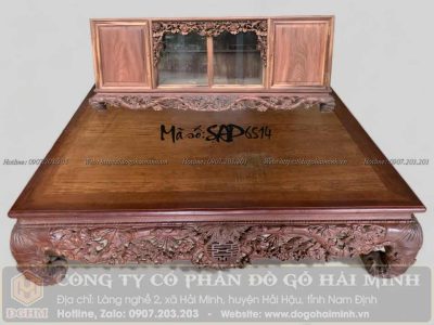 sập trúc nho gỗ gụ