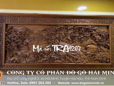 Tranh Gỗ Phu Thê Viên Mãn - Mã số: TRA9207