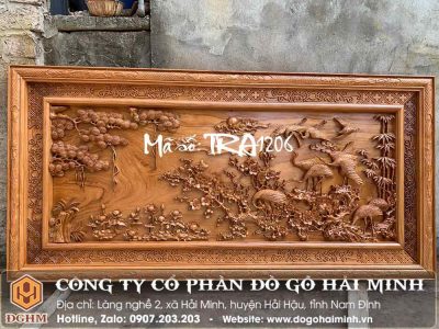 Tranh Tùng Hạc Diên Niên - Mã số: TRA1206