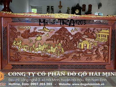Tranh Vinh Quy Bái Tổ Thếp Vàng - Mã số: TRA1203