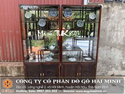 Tủ Bày Đồ Cổ Gỗ Trắc - Mã số: TUK8503