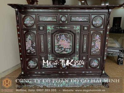 Tủ Thờ Gỗ Gụ Khảm Ốc - Mã số: TUK8504