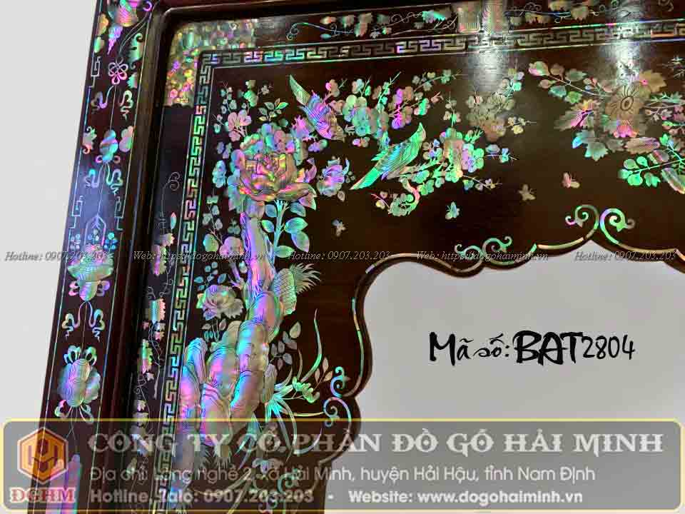 bàn nghi thờ khảm ốc tam diện gỗ gụ