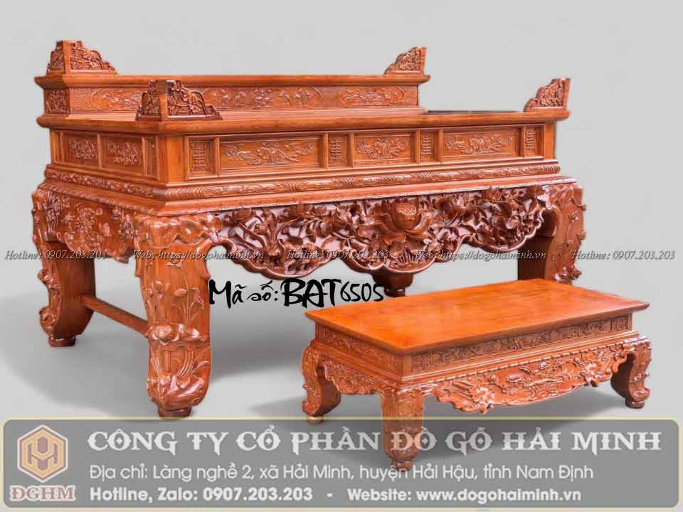 sâp thờ đục sen nhị cấp