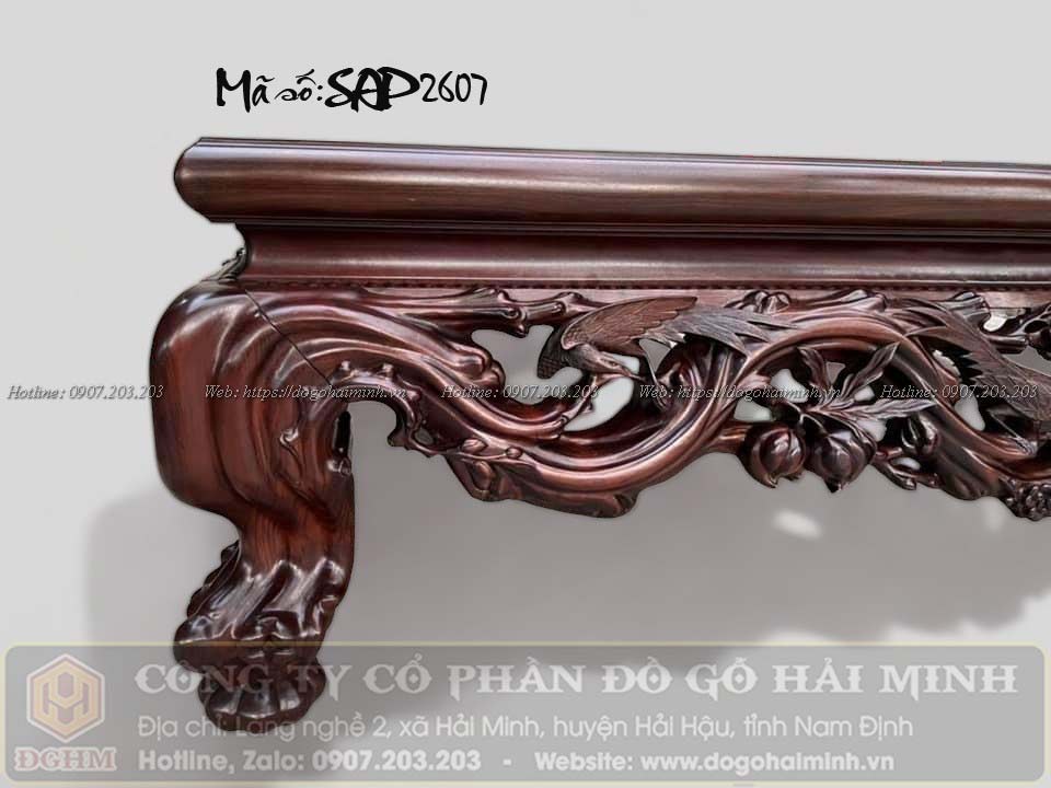 sập chân quỳ đục đào trĩ mẫu cổ