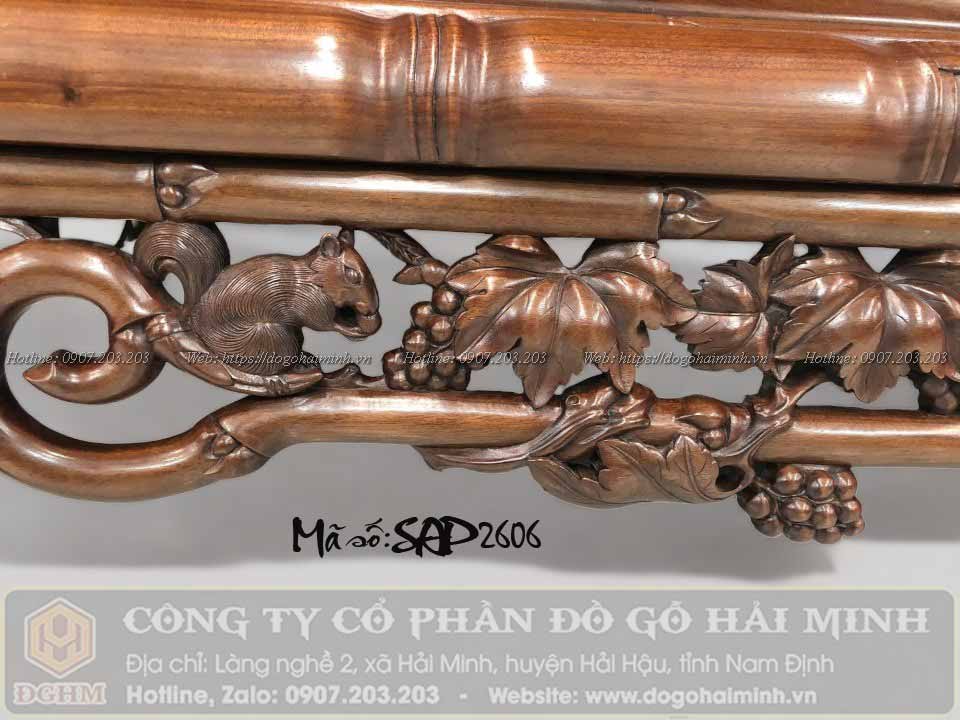 sập đục trúc nho sóc mẫu cổ