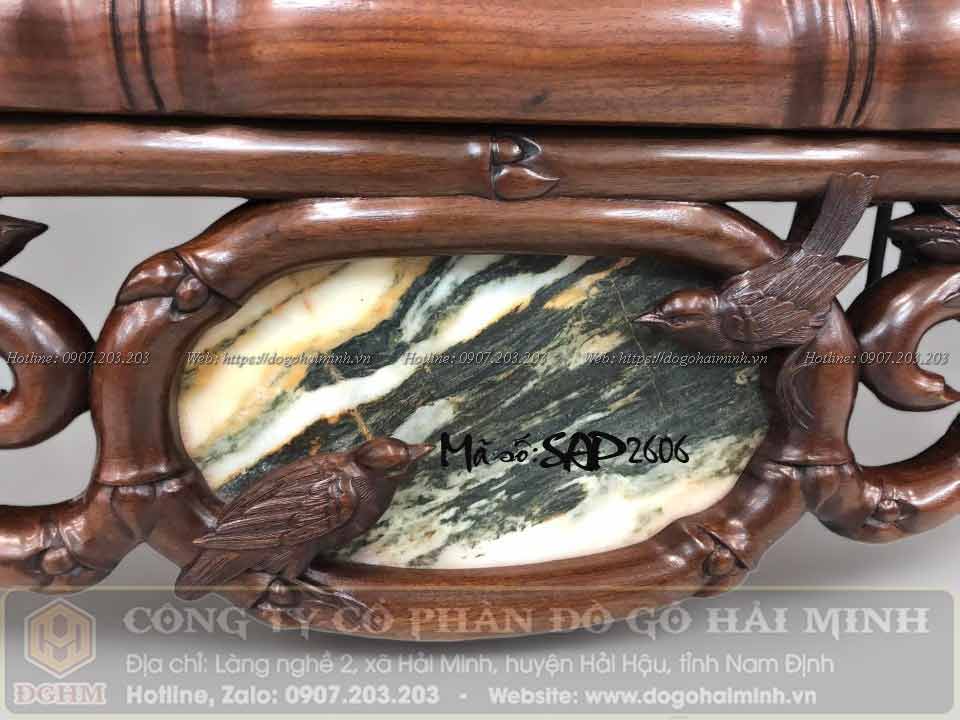 sập trúc nho sóc gỗ gụ