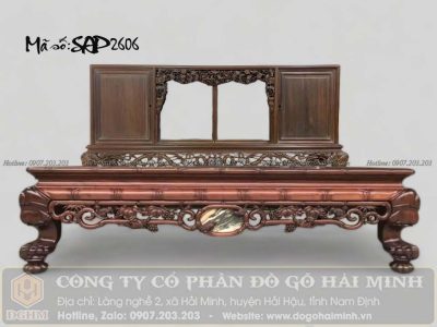 sập trúc nho sóc mẫu cổ gỗ gụ