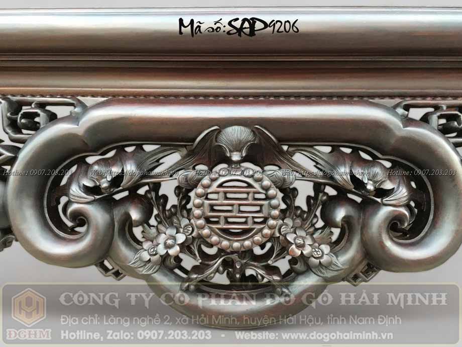 sập ngũ phúc kim tiền gỗ gụ