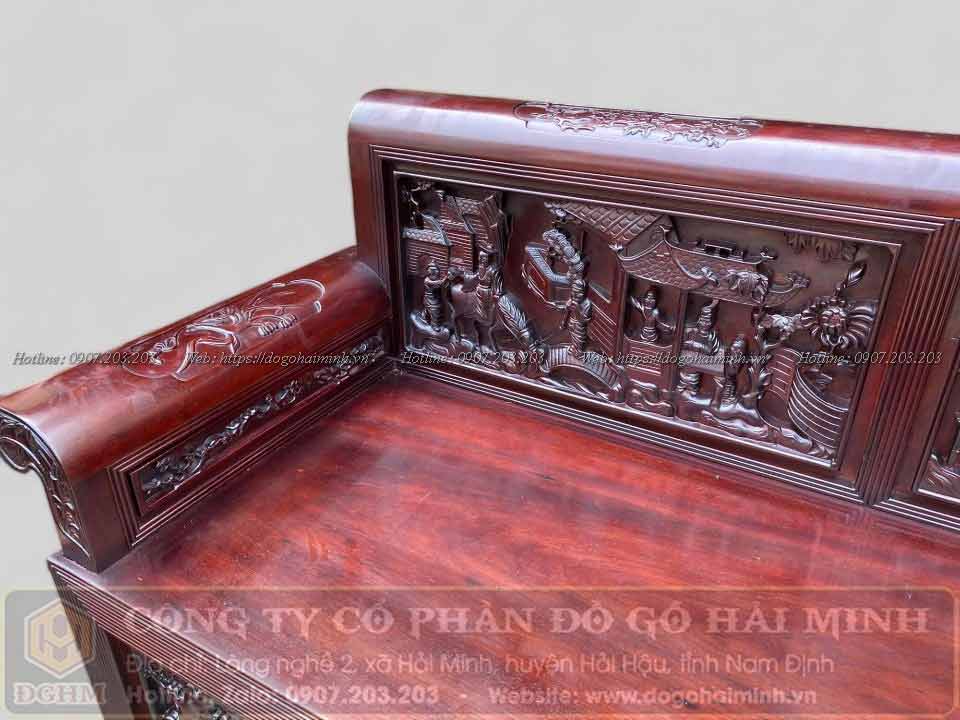 trường kỷ gụ giá rẻ đục tích tam quốc diễn nghĩa