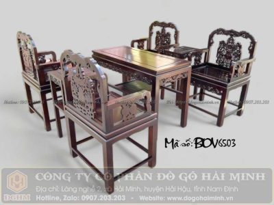 bộ ghế vách đỉnh hương gỗ gụ