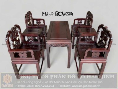 bộ ghế vách đục cổ đồ gỗ gụ