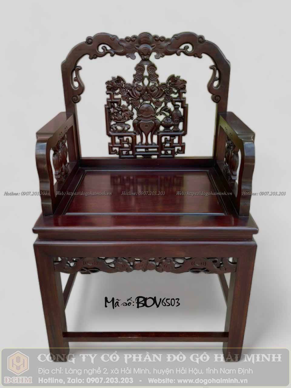 ghế vách đục đỉnh hương gỗ gụ