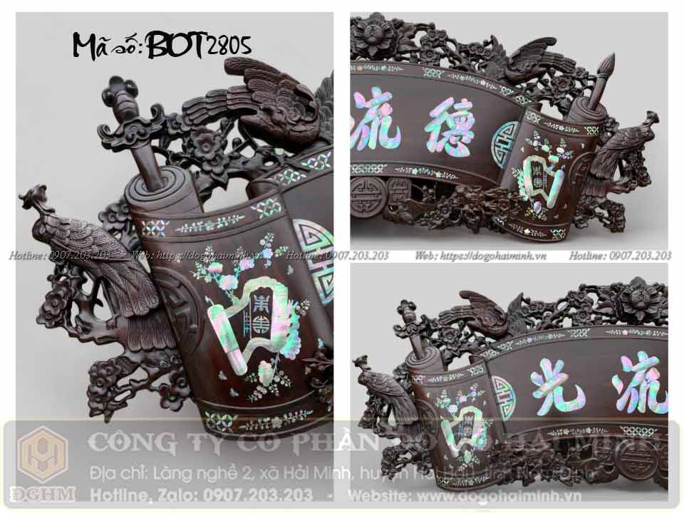 cuốn thư 1m53 khảm ốc