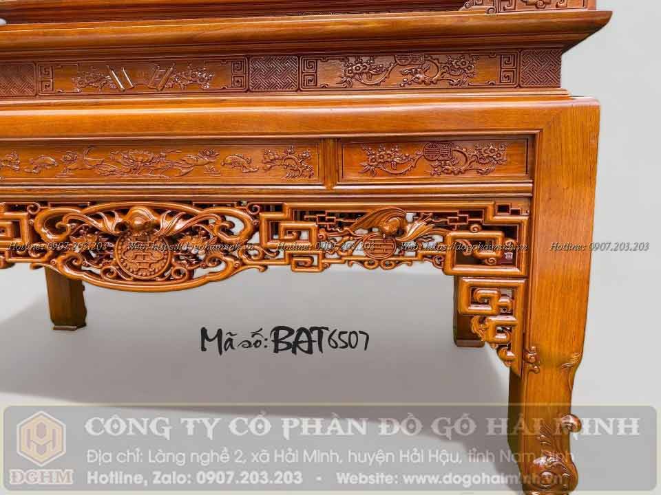 bàn thờ triện dơi ngậm chữ thọ