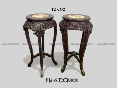 ghế đôn bát giác đục hoa mai mẫu cổ