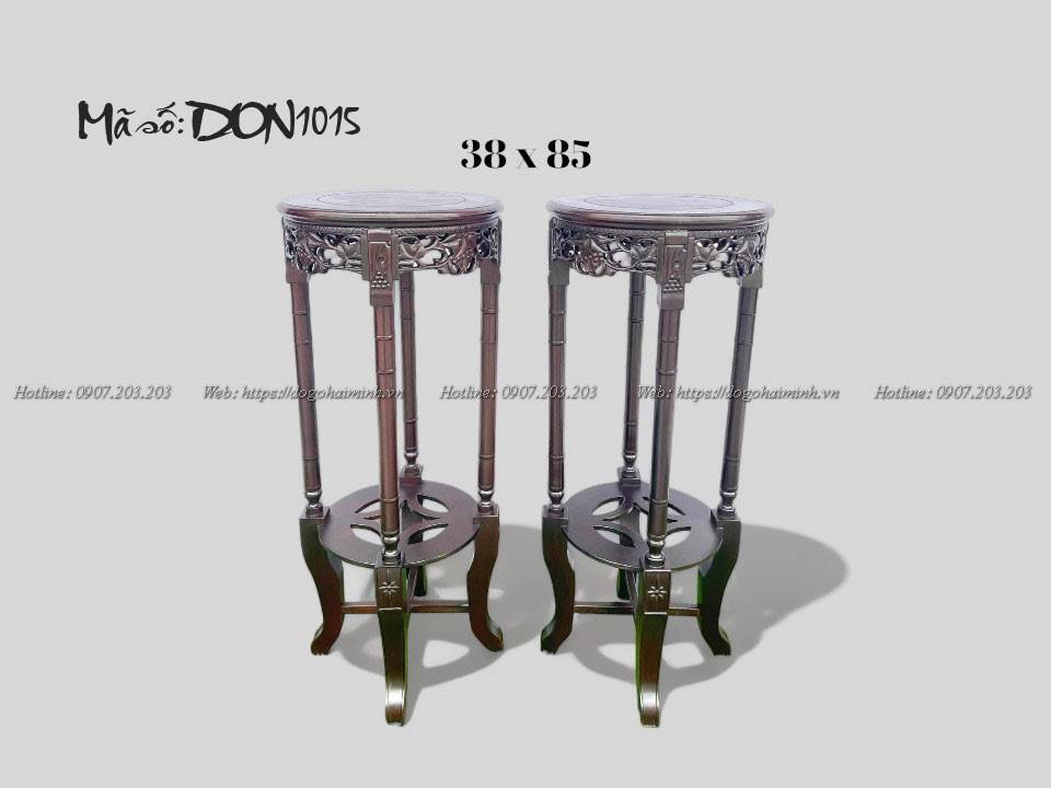ghế đôn cao mặt tròn đục nho