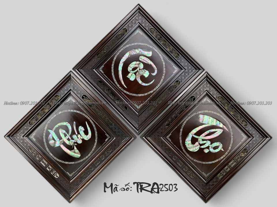 tranh chữ phúc lộc thọ khảm ốc giá rẻ