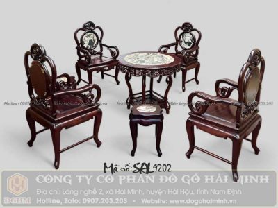 bộ bàn ghế guột dơi thọ gỗ gụ