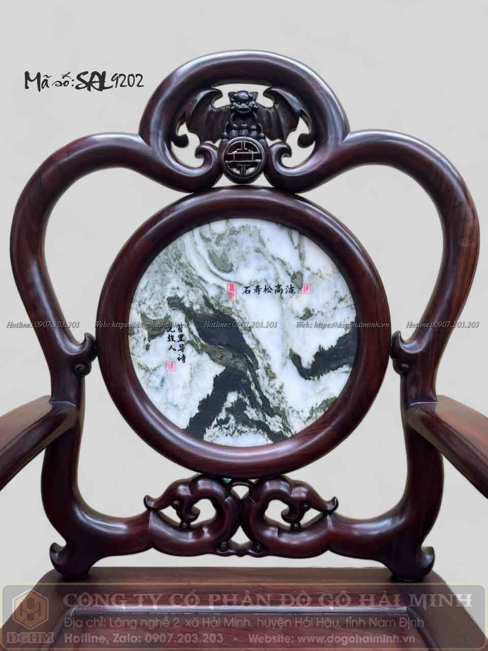 bộ ghế guọt đục dơi ngậm chữ thọ