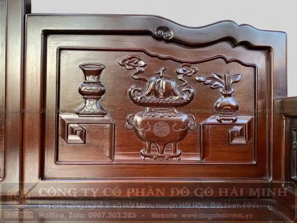 mẫu ghế trường kỷ tam sơn cổ đồ