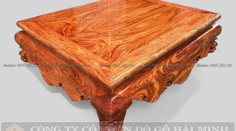 sập trơn 1m8x2m2 gỗ hương đá chọn vân