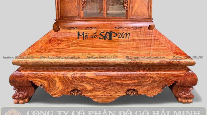 sập trơn gỗ hương đá 1m8x2m2 chọn vân gỗ