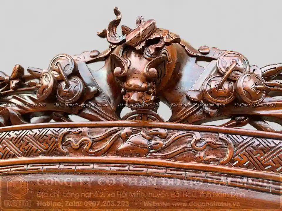 cuốn thư đục dơi gỗ gụ ta