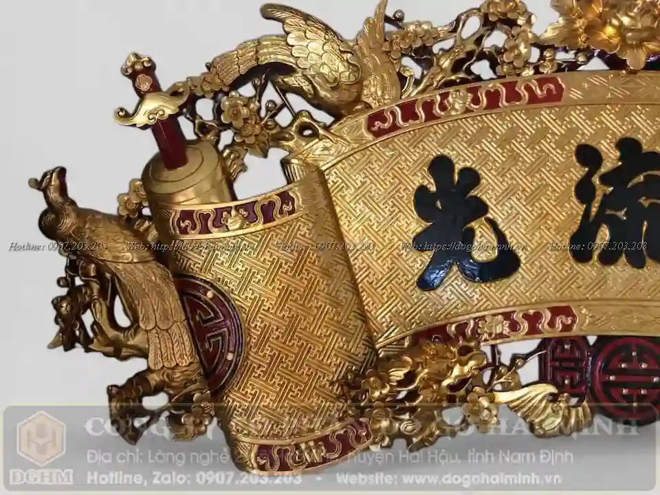 cuốn thư đục mai mẫu cổ