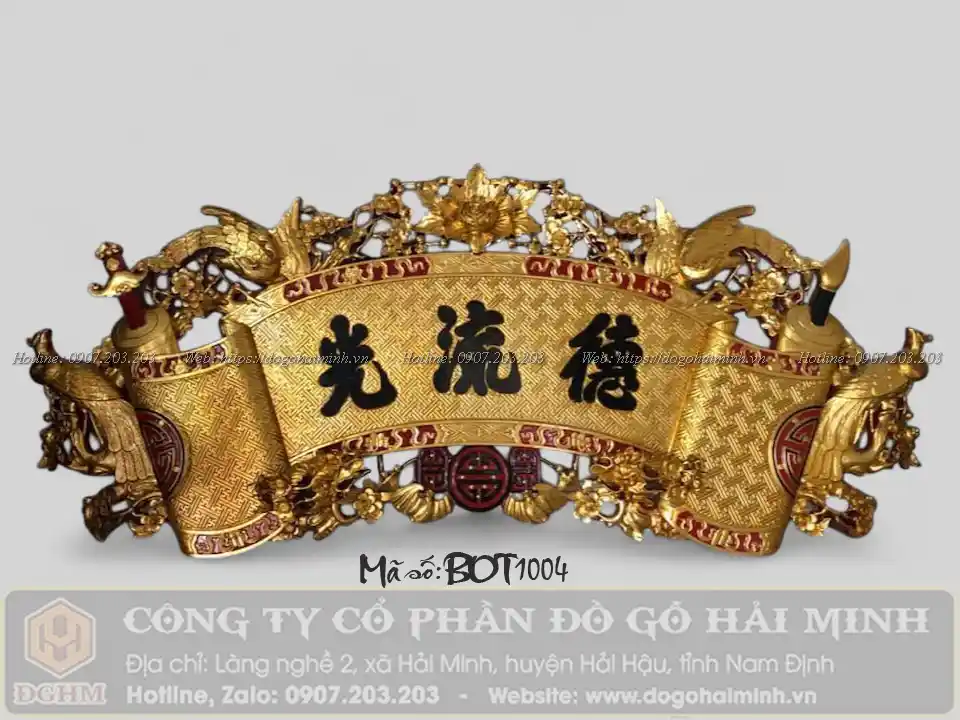 cuốn thư đục mai mẫu cổ