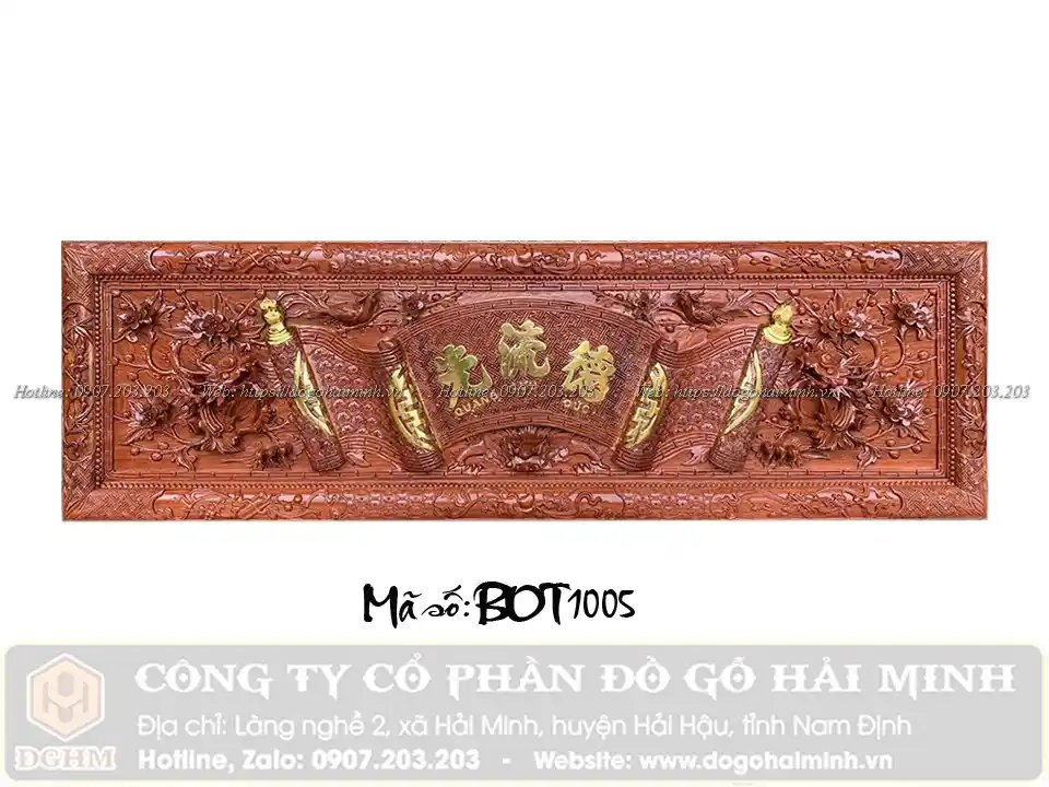 đại tự lồng cuốn thư đục mai hoá rồng