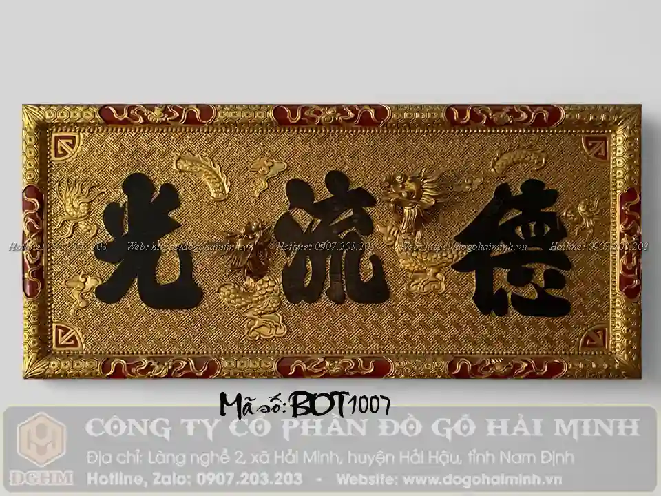 đại tự đức lưu quang đục rồng cuộn mây