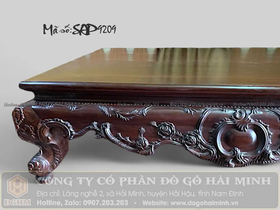 sập dáng louis pháp cài hoa hồng