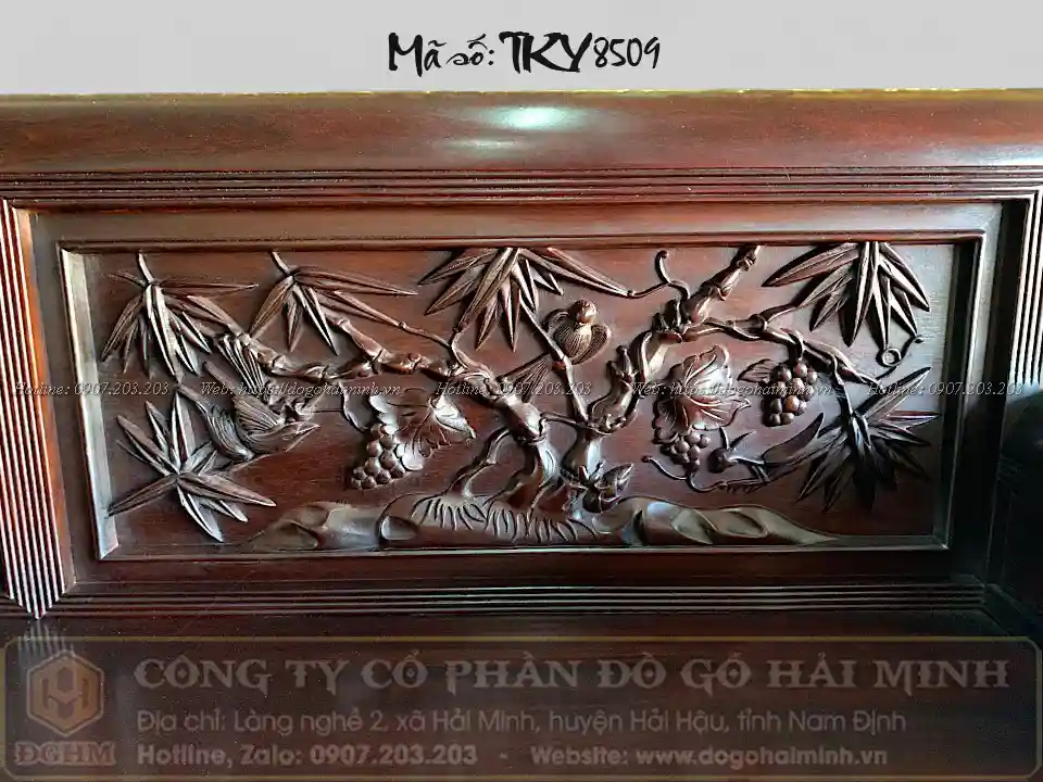 trường kỷ đục tứ quý tràn lô đục trúc quân tử