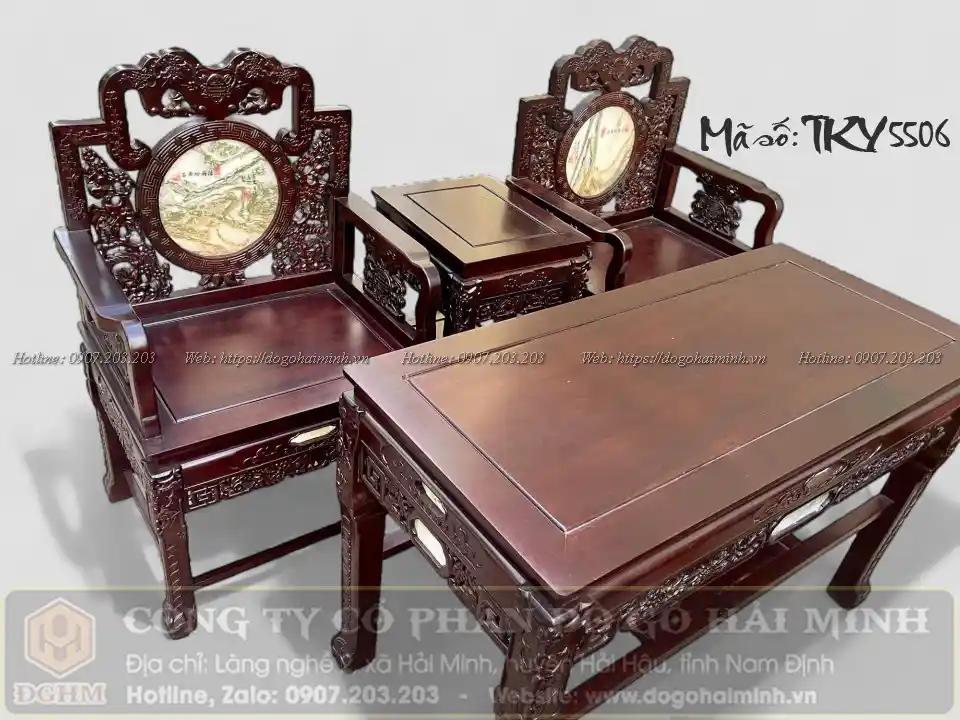 trường kỷ đục dắt gỗ gụ mẫu huế