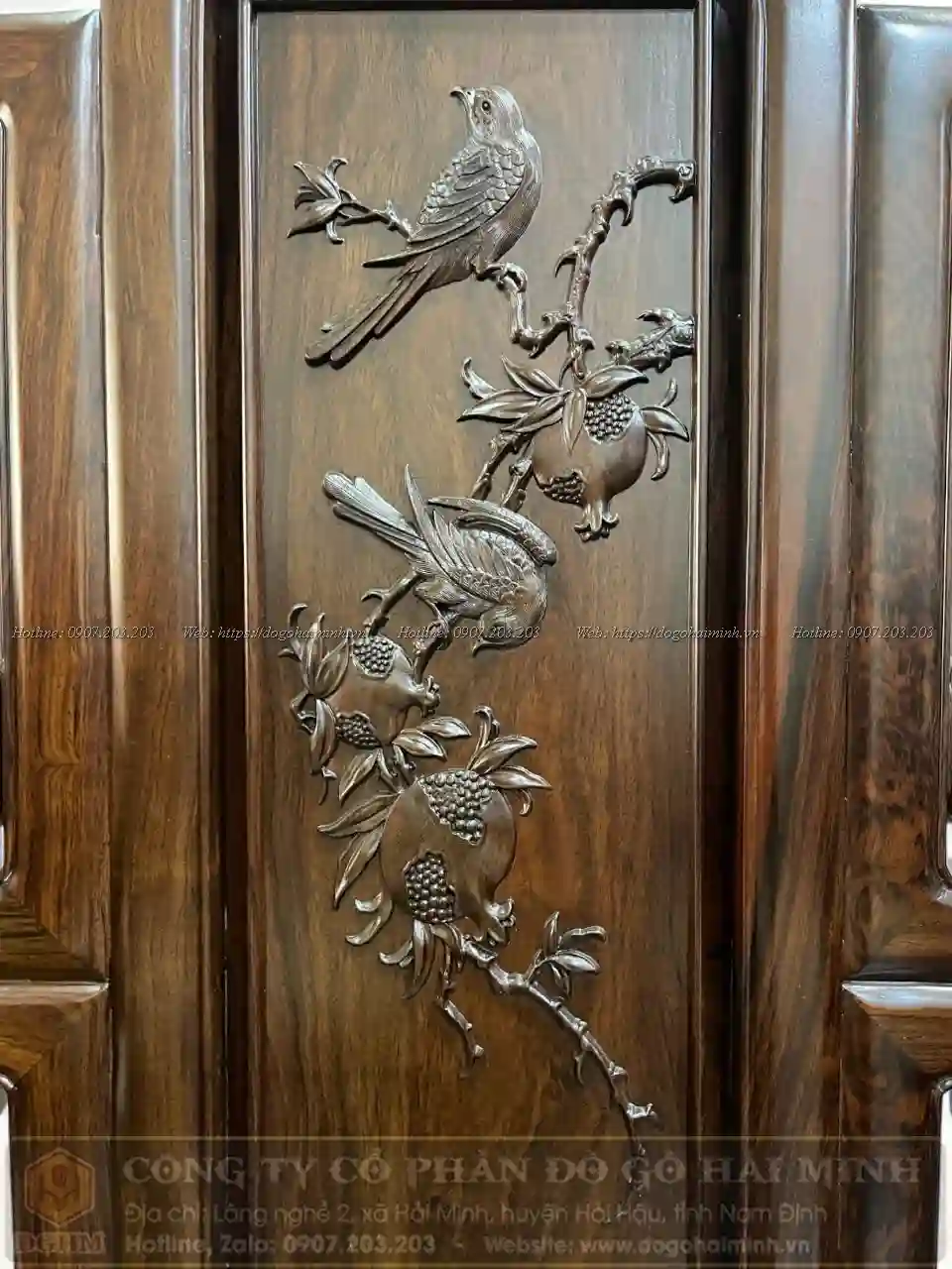 tựa ghế đục sơn thuỷ hữu tình gỗ trắc